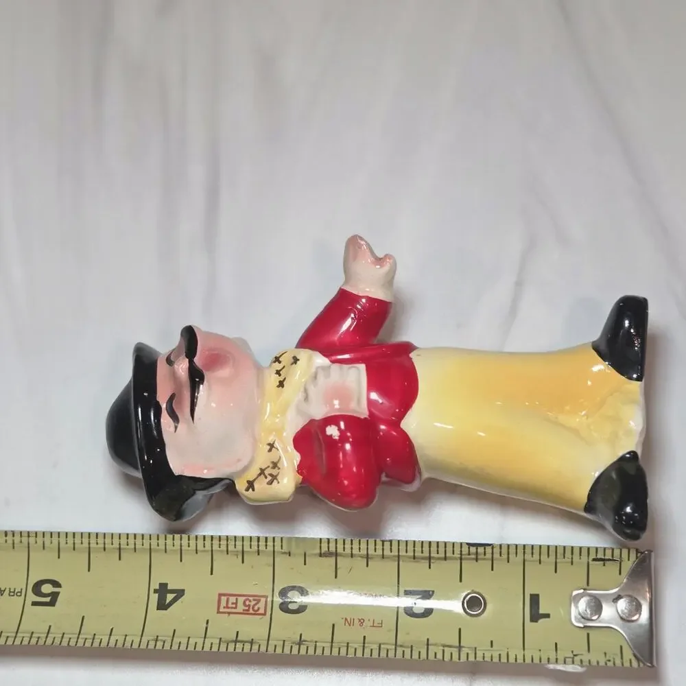 Vintage Japan Organ Grinder Monkey Salt Pepper Shakers 1950s Figural Set